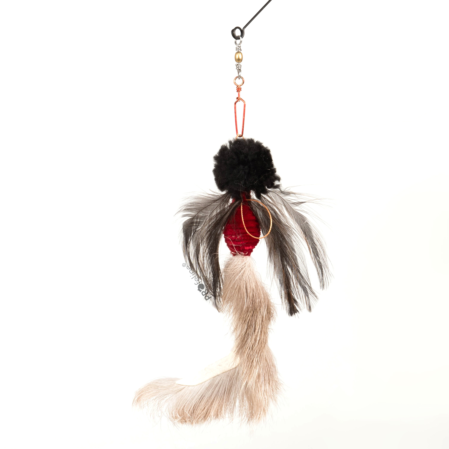 Furry Phoenix / Anhänger Katzenangel Anhänger Furry Phoenix mit Fell