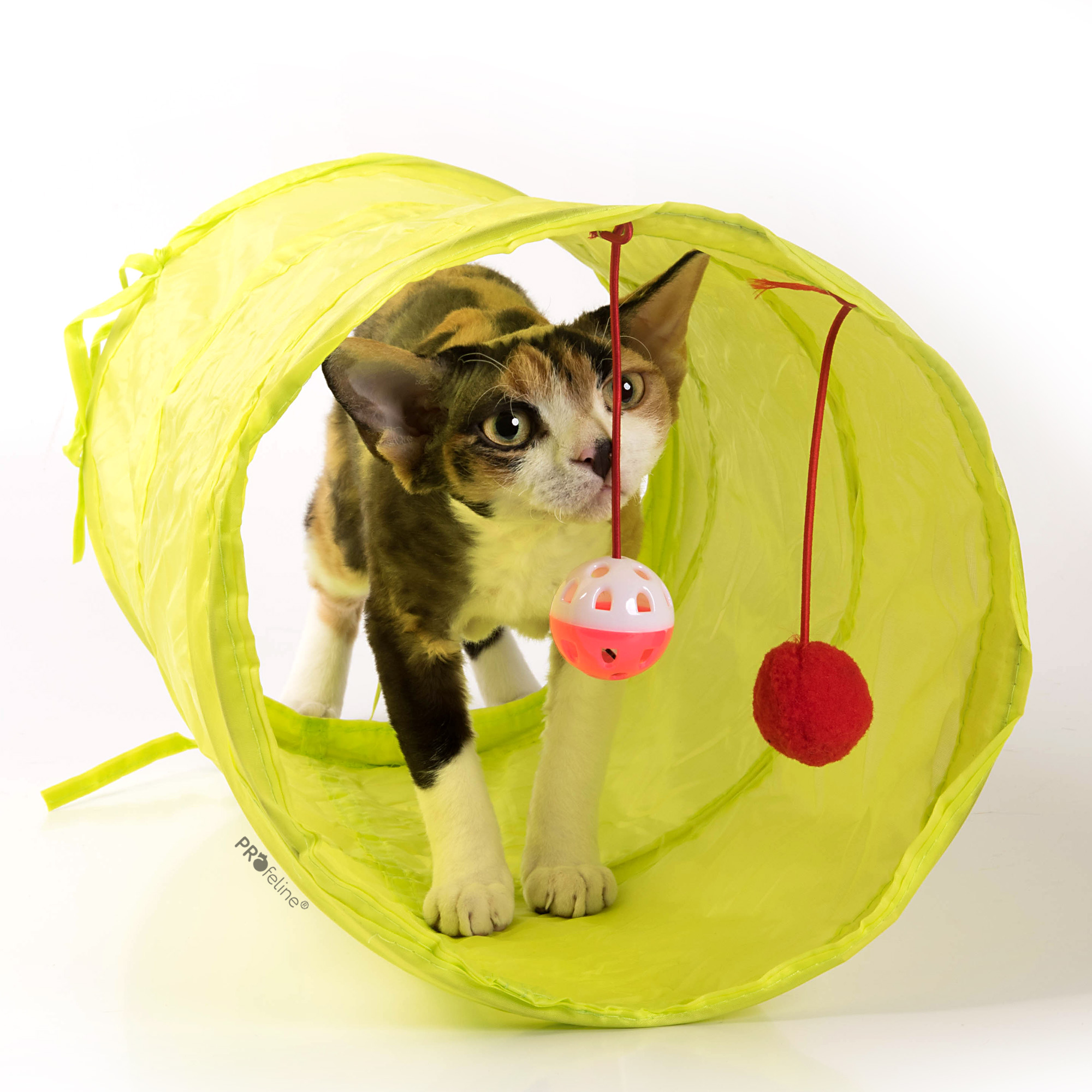 Cat Fun Tunnel Yellow Katzentunnel 50 cm gelb
