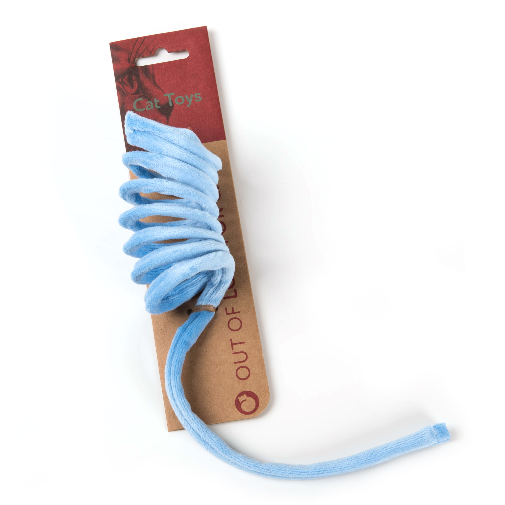 Katzenspielzeug grosse Spirale blau