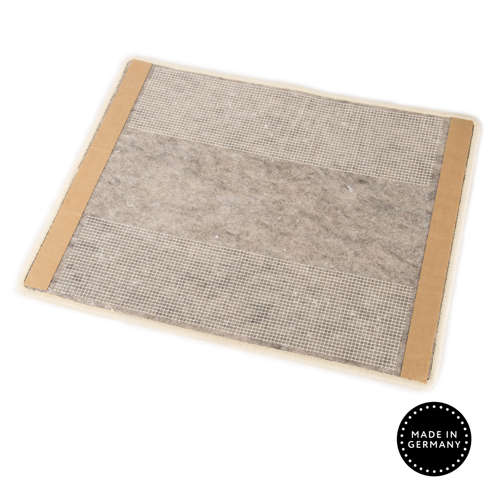 katzen-kratzmatte-kratzteppich-creme-filz-ruecken-gitter Back colour creme with tape and grid