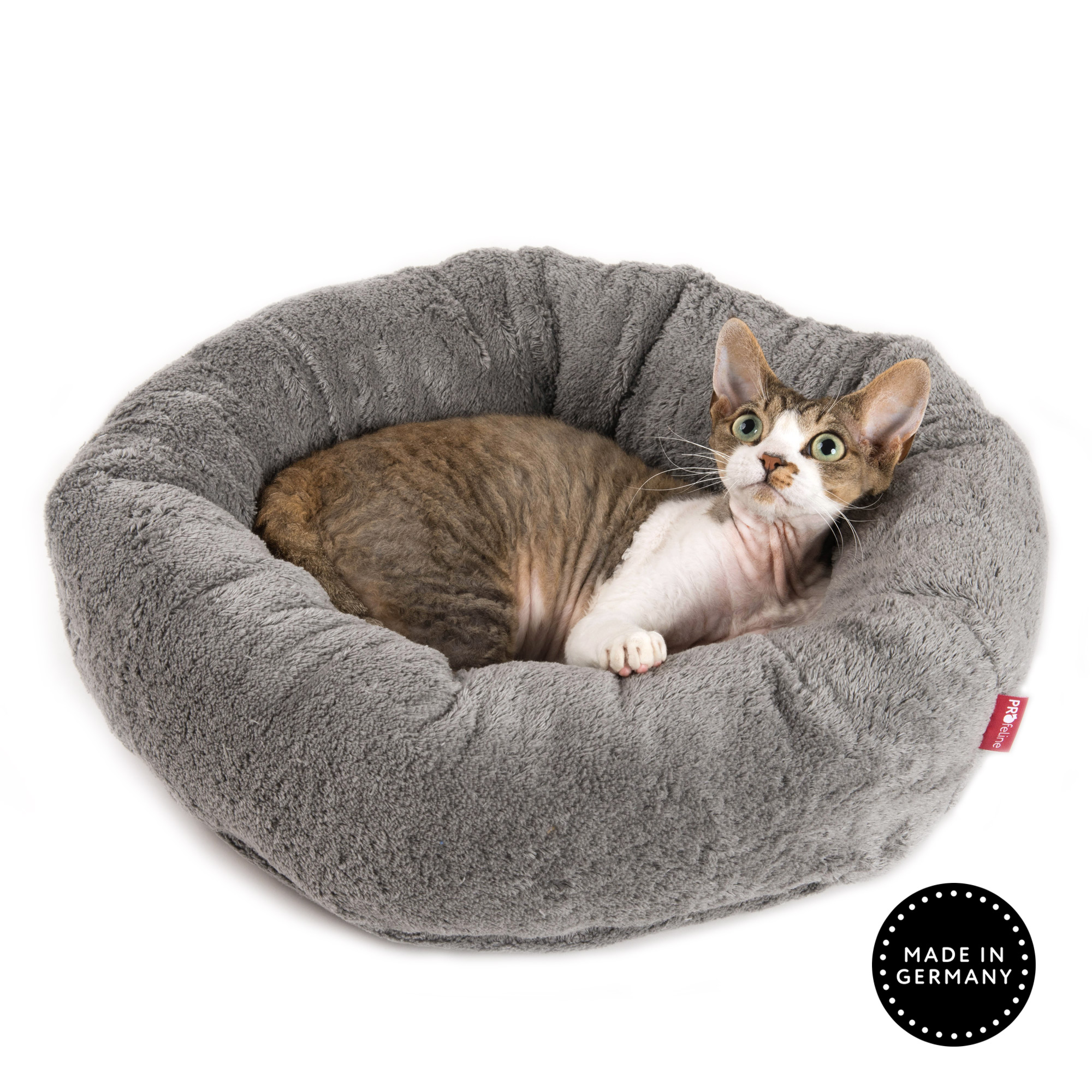 Cat Bed Feline Classicsilver Katzenbett grau waschbar Baumwolle