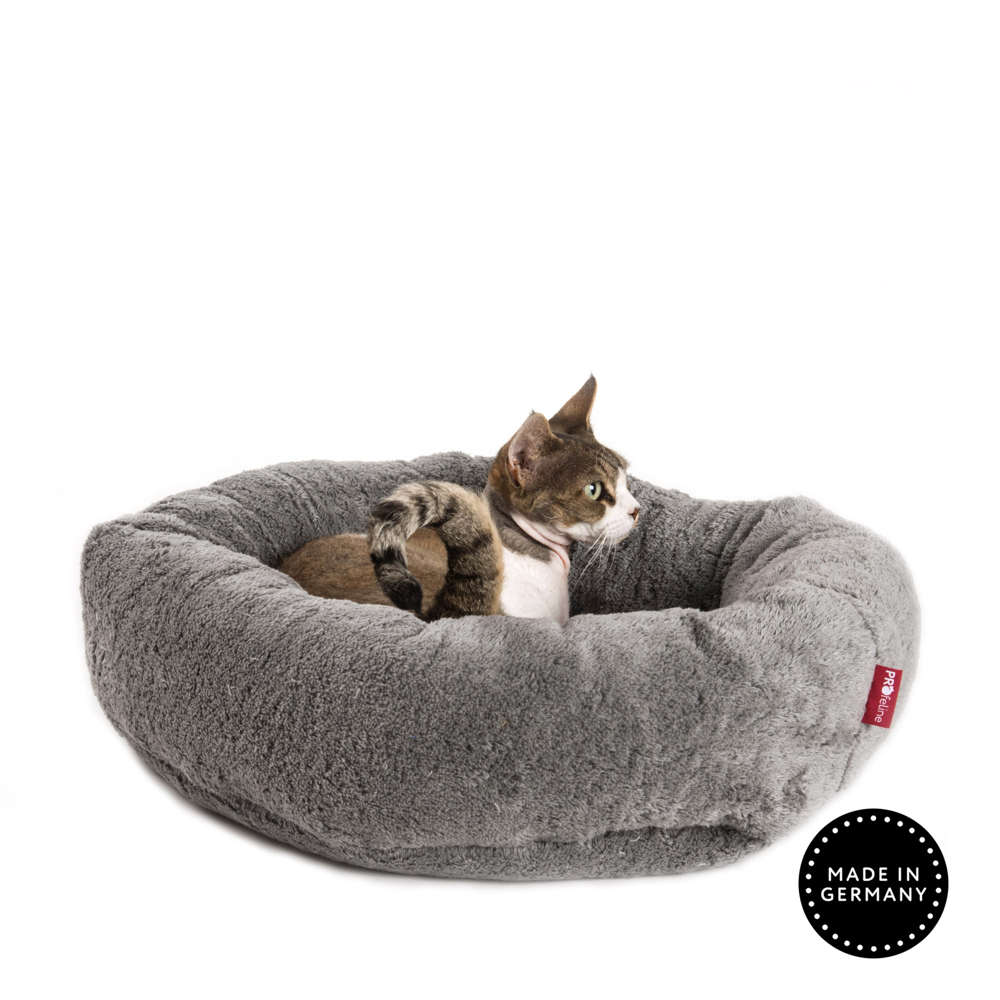Cat Bed Feline Classicsilver Katzenbett Baumwolle waschbar grau