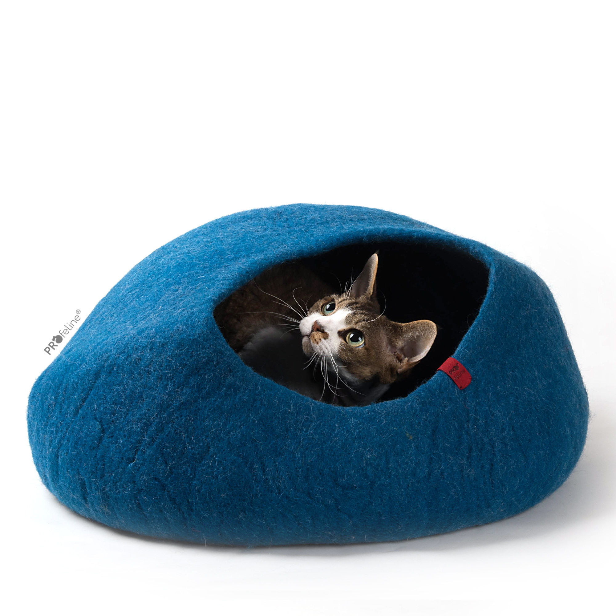 Cat Cave Woolly Blue Katzenhöhlen aus Filz blau