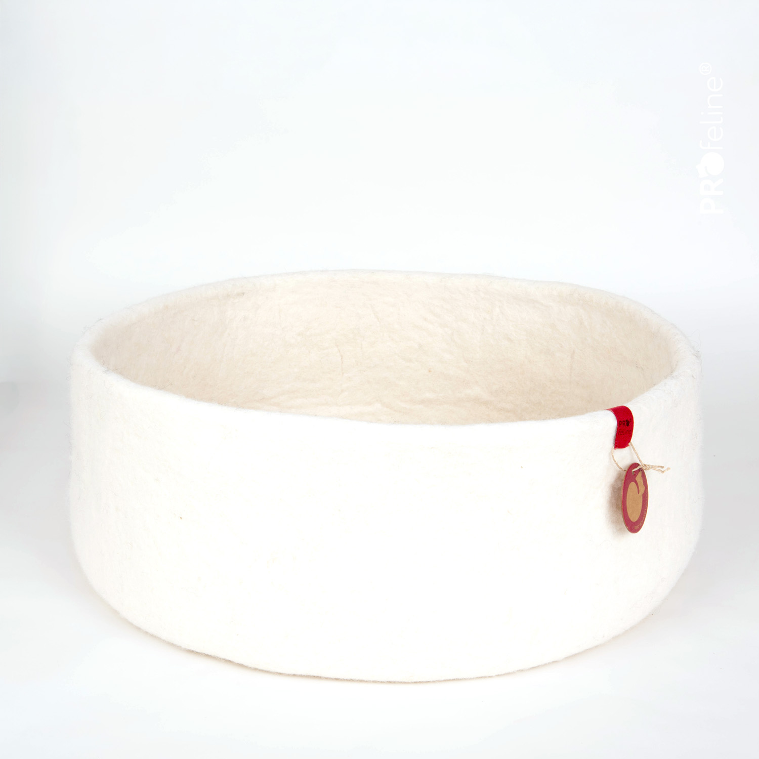 Felt Basket – Handmade Felt Cat Bed / Natural