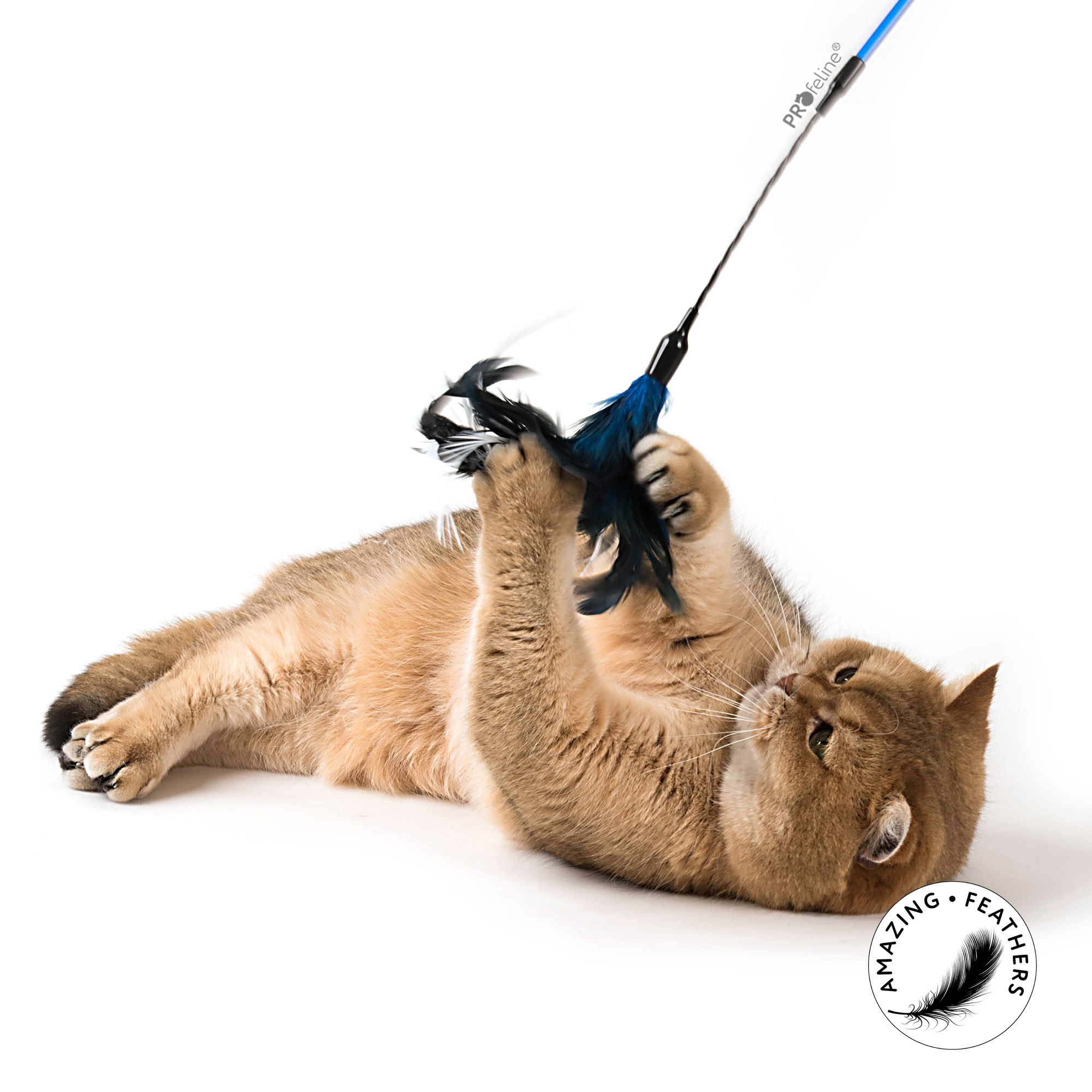 Profeline - Cat Teaser Feather Dancer Katzen Federtänzer blau
