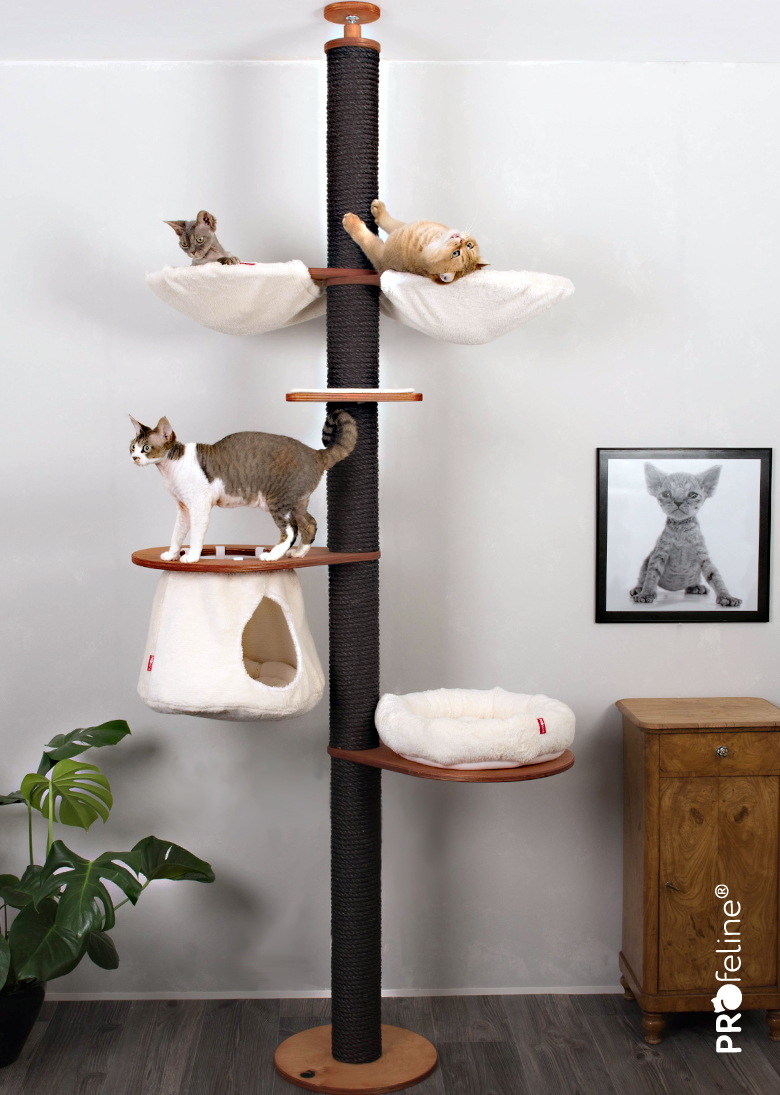 Deckenspanner Kratzbaum schwarz