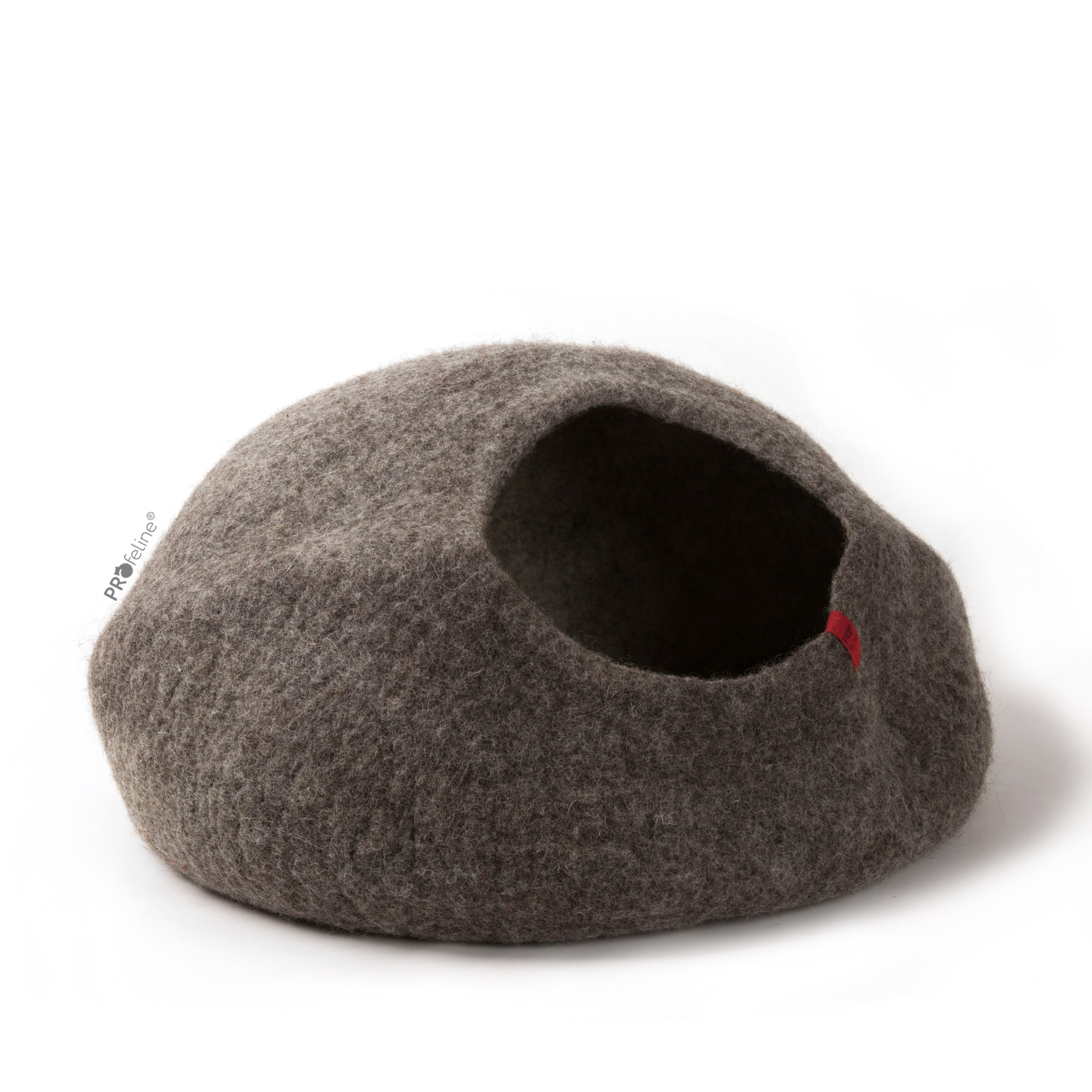 Felted Cat Cave Brown Katzenhöhle gefilzt braun
