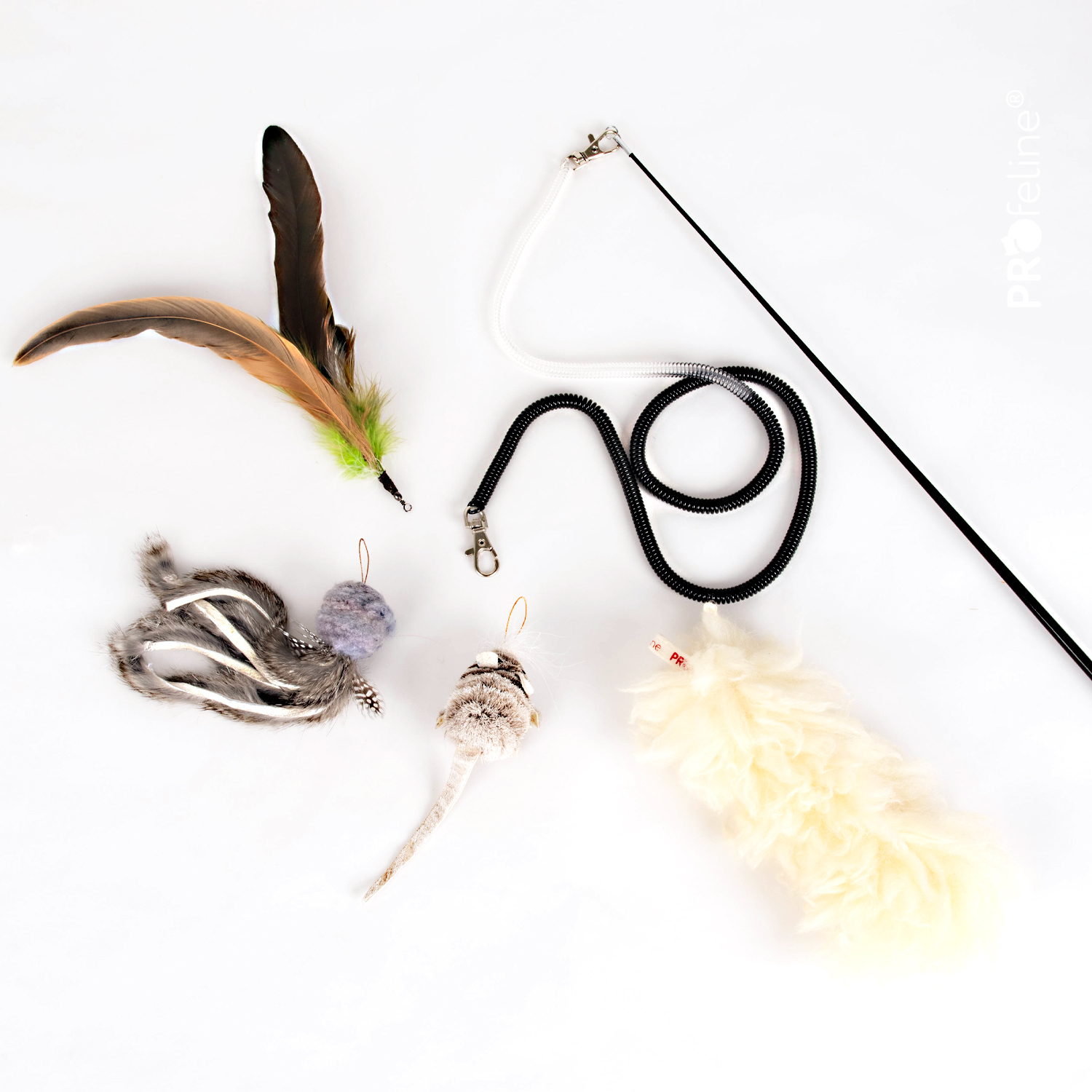 Spiral Coil Cat Fishing Rod / Spiralfeder Katzenangel Katzenshop Katzenspielzeug Naturmaterialien