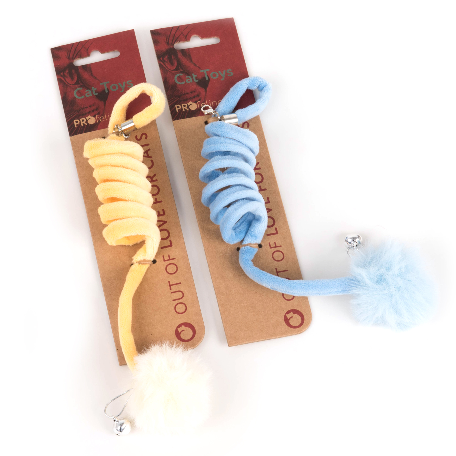 Ersatzanhaenger Springfeder für Katzenangeln blau