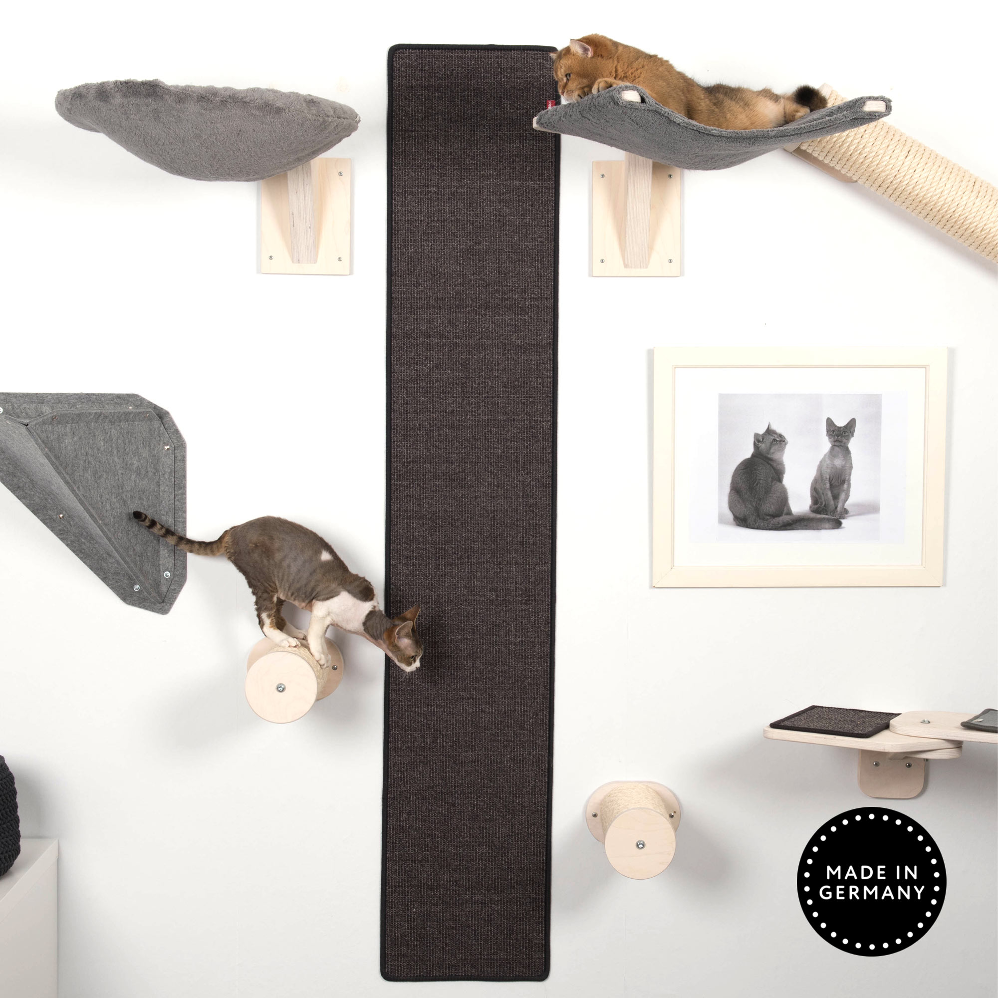 Wall - Climbing Carpet / Wand Kletterteppich 180 x 33 cm Kletterwand Katzen gestalten