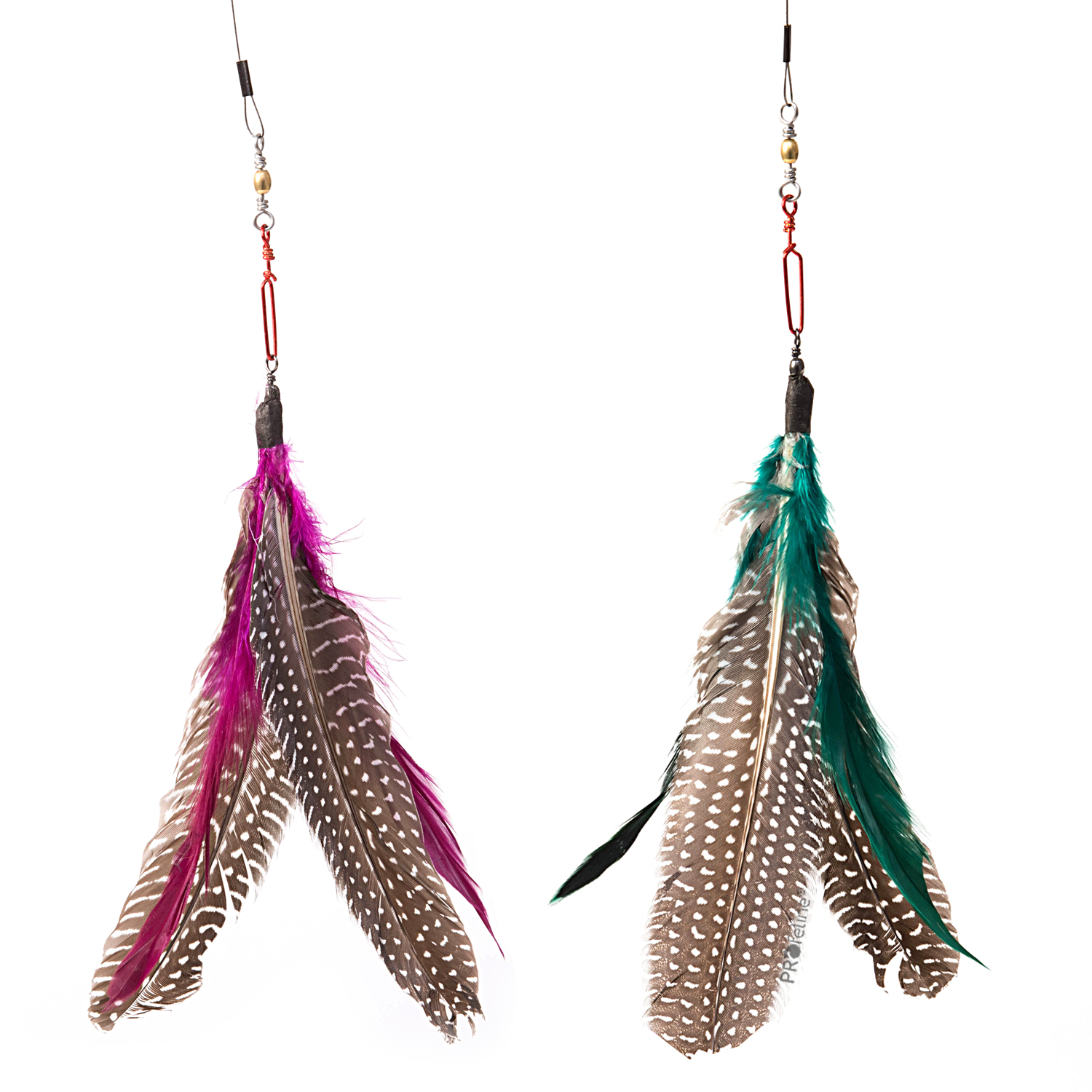 rotierende Feder für Katzenangel