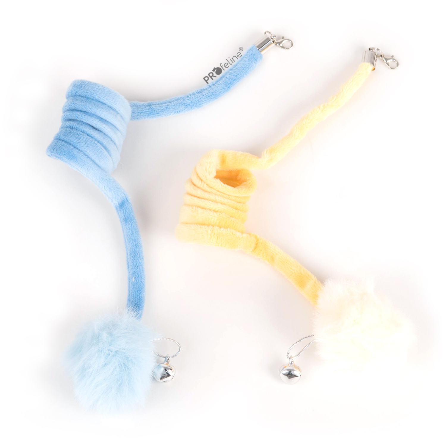 Soft Bouncy Refill Ersatzanhaenger Springfeder für Katzenangeln blau und gelb