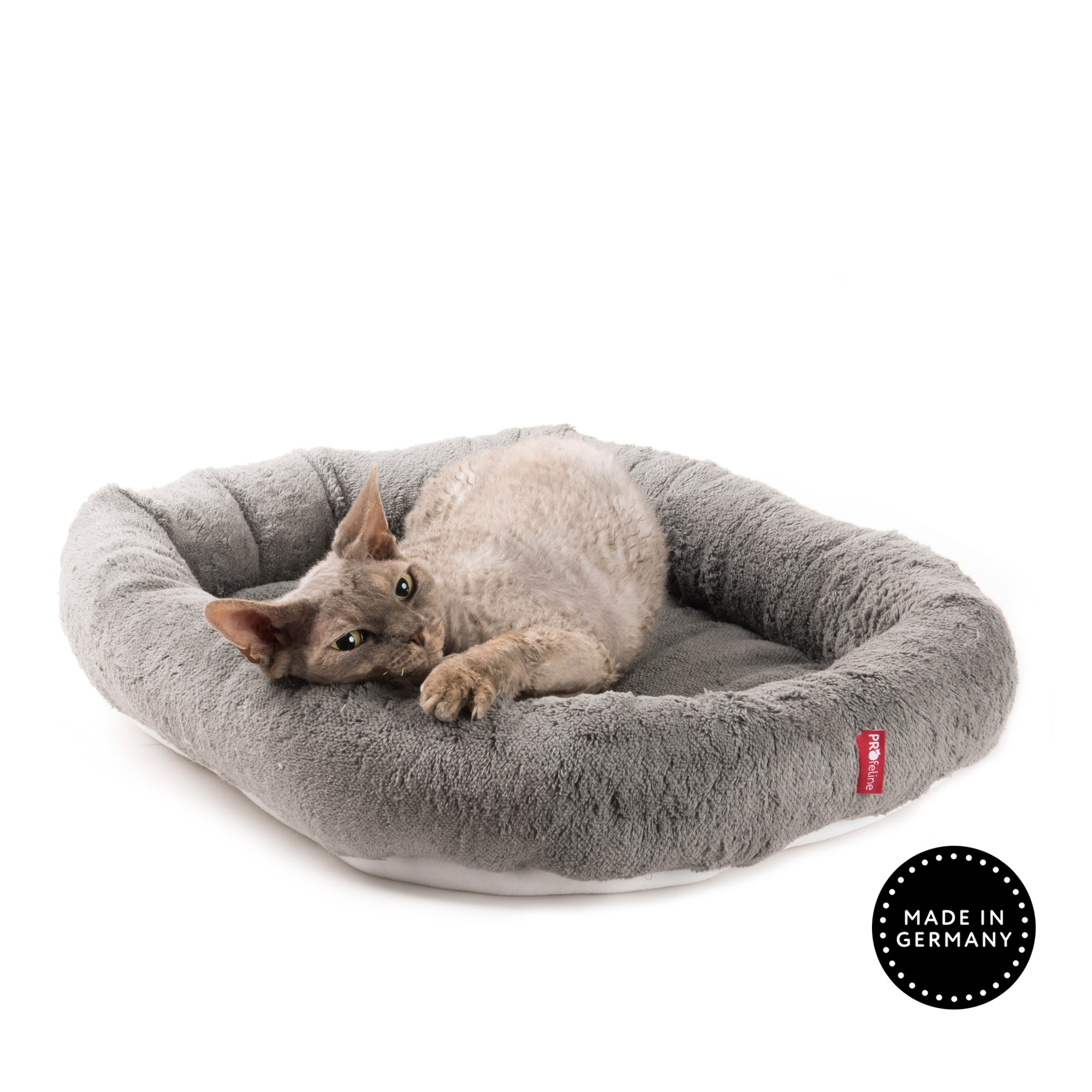 Washable Cat Bed Rectangular for Cat Trees Classicsilver Katzenbett grau waschbar