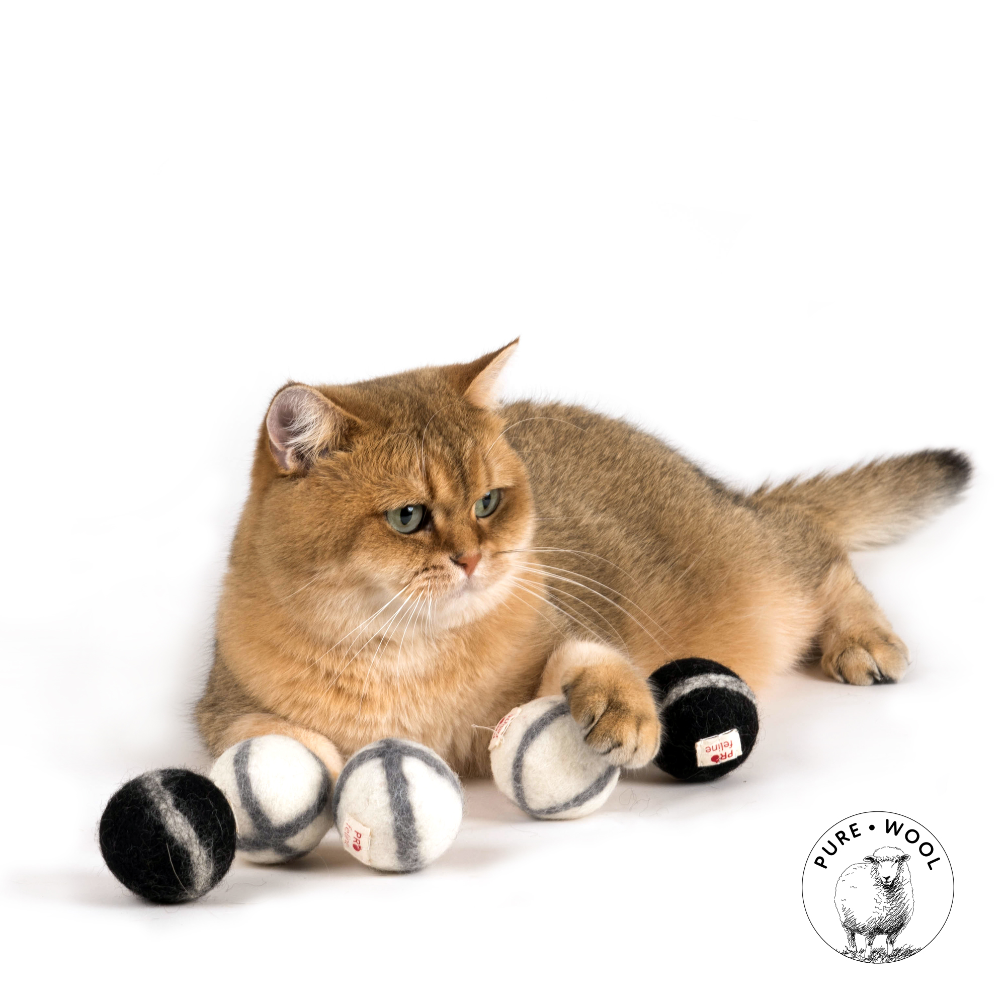 cat-toys-profeline-sw311bb-woollyball-stripes Profeline - WoollyBalls