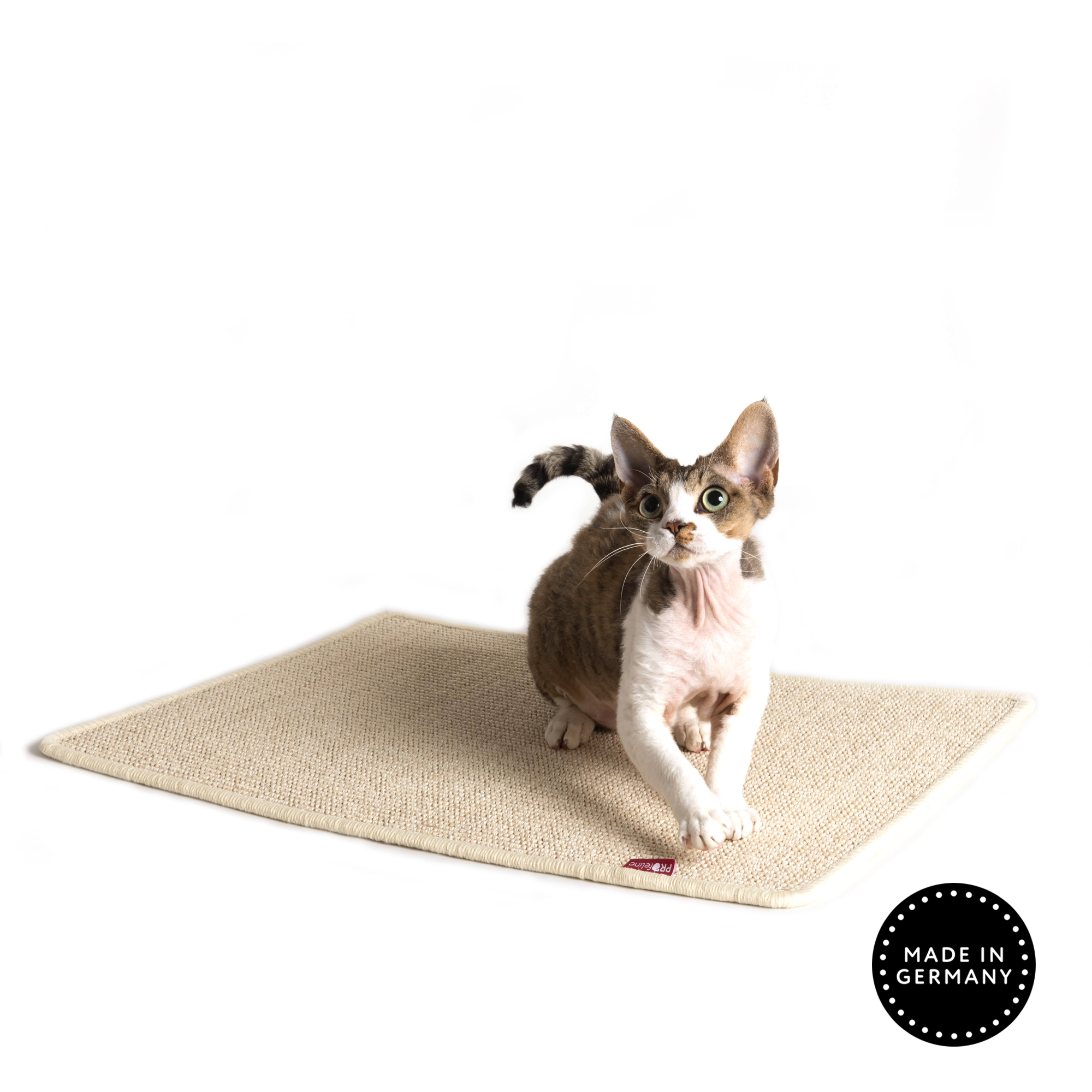 katzen-kratzmatte-kratzteppich-creme-katze Scratching Mat Creme