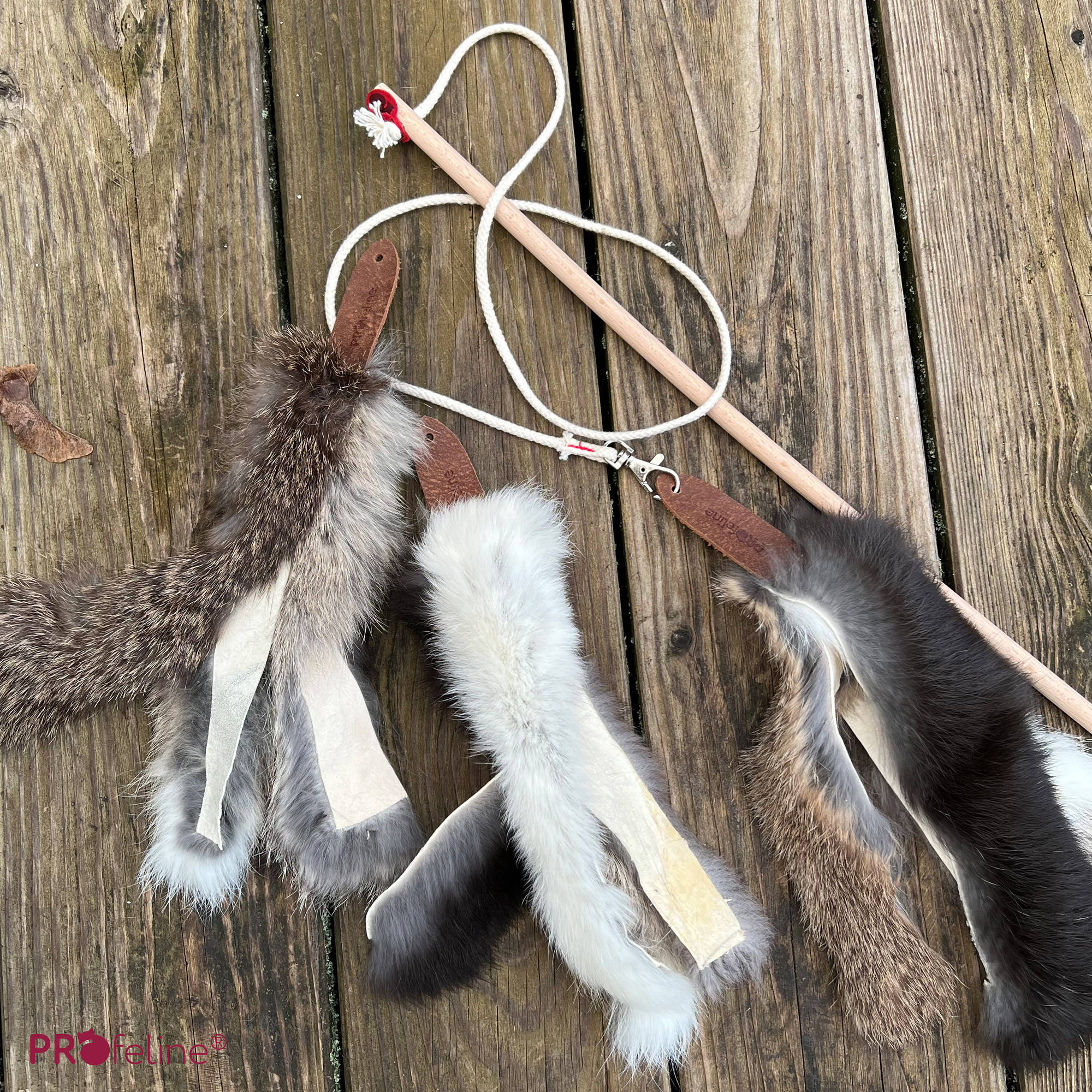 Profeline - FurShaggy Rabbit Refill / Anhänger Ersatzanhänger Katzenangel Fellstreifen