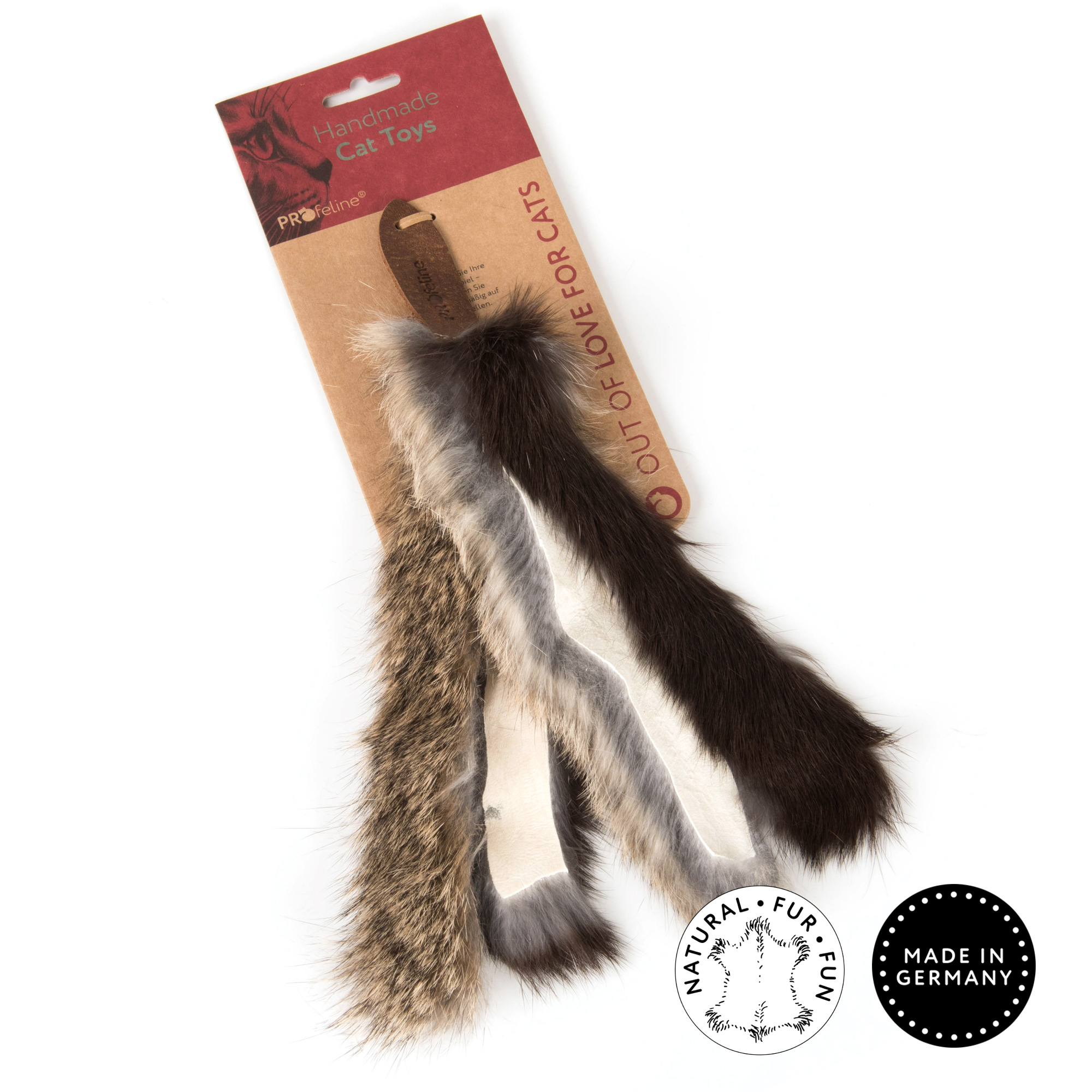 fellanhaenger-furshaggy-katzenangeln Katzenangel Kaninchenfell Anhänger
