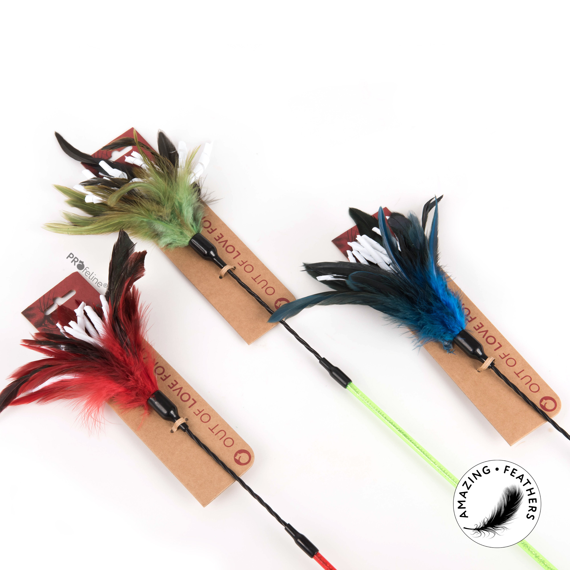 Profeline - Cat Dangler - Crinkle Dancer Katzen Federtänze Nachhaltige Verpackungr