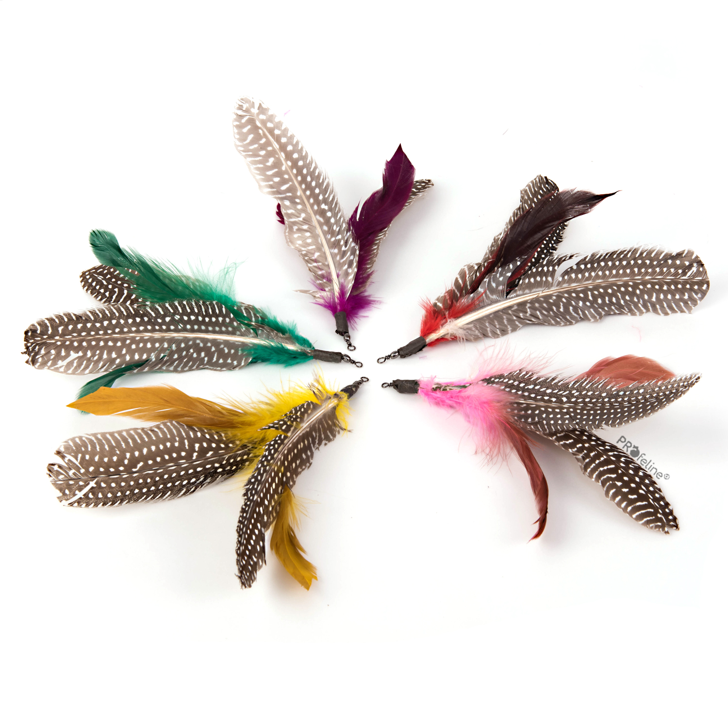 Spinning Feather  - 2 Set Refill / Anhänger Routierende Federanhaenger für Katzenangel